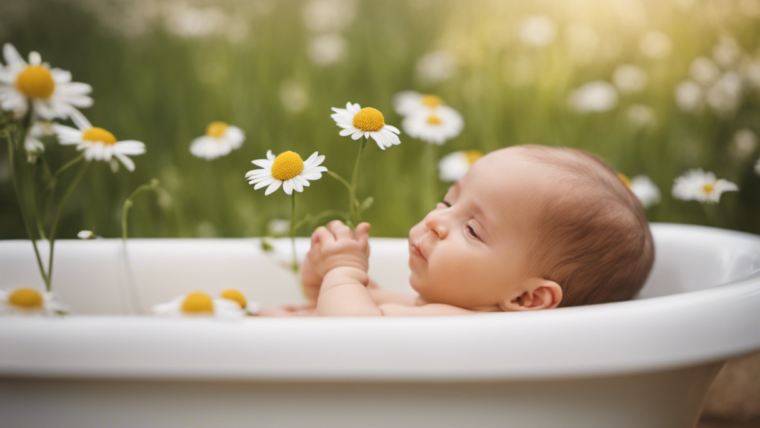 Banho de Camomila para Bebês: Cuidado e Proteção para a Pele Delicada